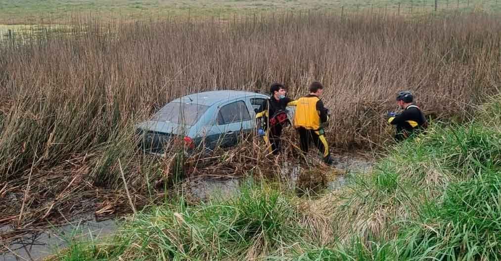 Despiste sin consecuencias en inmediaciones a la bajada a Corbett, a metros de las líneas del Chocón