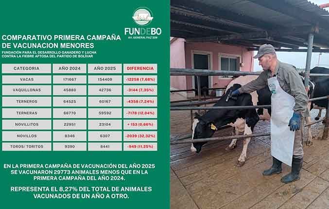 Sanidad Animal en Alerta: Importante caída en la vacunación de animales en Bolívar, desde FUNDEBO alertan sobre el impacto sanitario