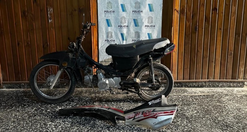 Informe Oficial Policía Departamental de Seguridad: Recuperaron una moto que había sido robada en el Cementerio