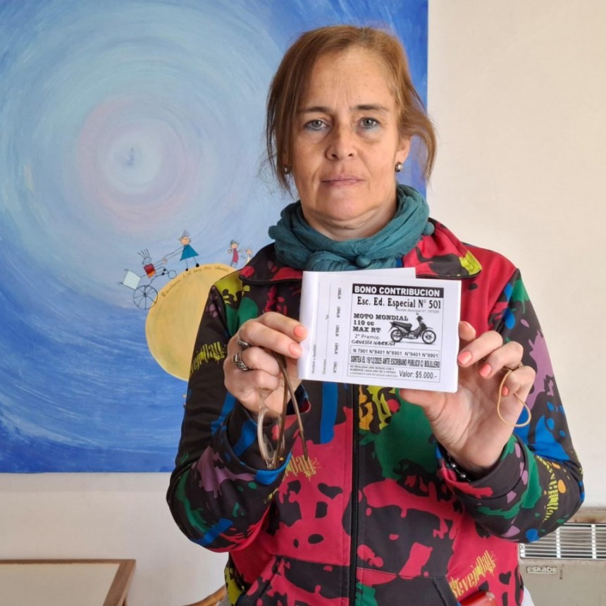 La Cooperadora de la Escuela Especial Nº501, lanzó la Tercera Edición de la Rifa de la Moto