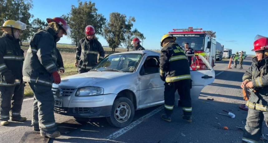 Ruta 205: Se registró un accidente fatal en jurisdicción General Alvear, falleció una niña de tres años