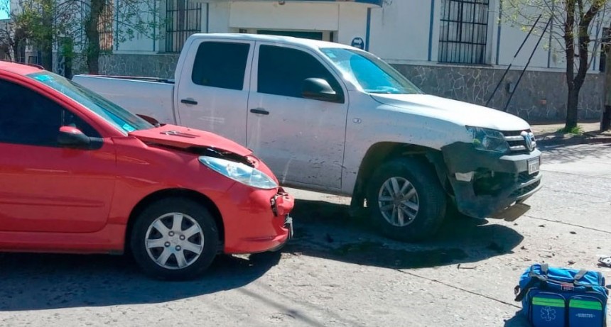 Colisión sin heridos en Güemes y Urquiza