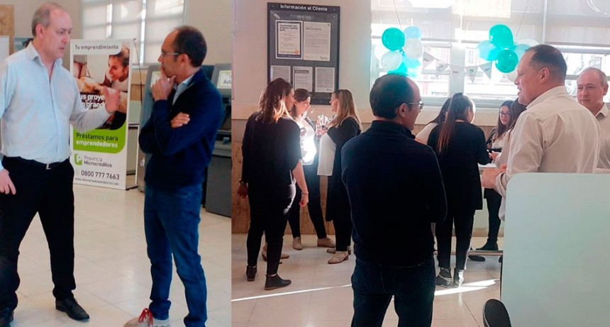 El intendente Pisano acompañó al Banco Provincia en su Bicentenario