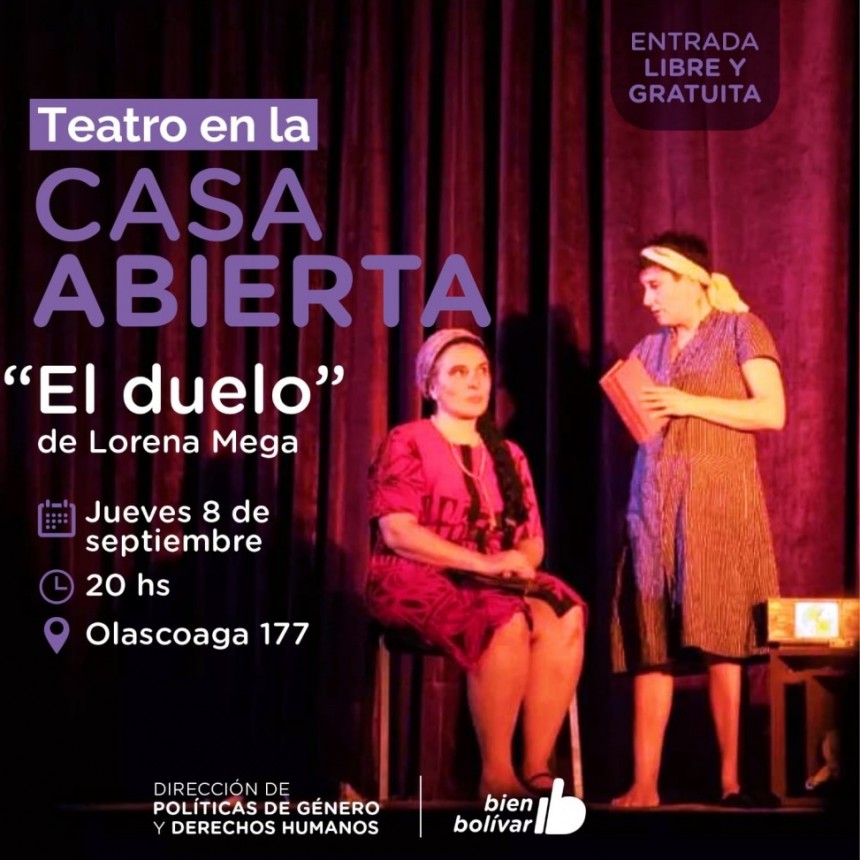 Se presenta la obra teatral “El duelo” en la Casa Abierta
