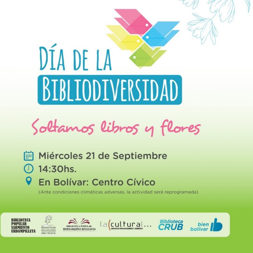 Se realizar&aacute; una suelta de libros por el d&iacute;a de la Bibliodiversidad