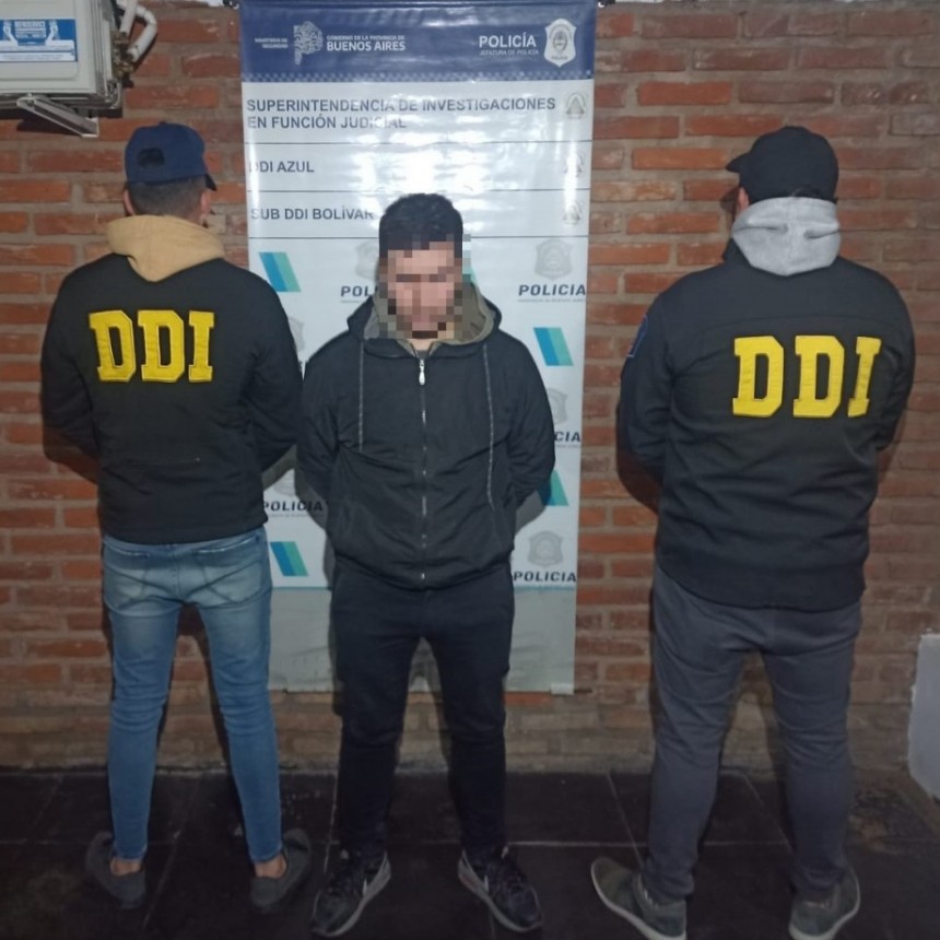 Personal de la Sub DDI de Bolívar detuvo a un bolivarense condenado por el delito de “Desobediencia”, vinculada a una causa de Violencia de Género