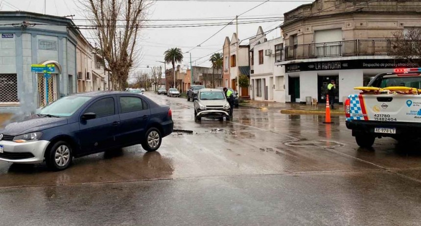 Se registró una colisión en avenida San Martín y calle Zapiola