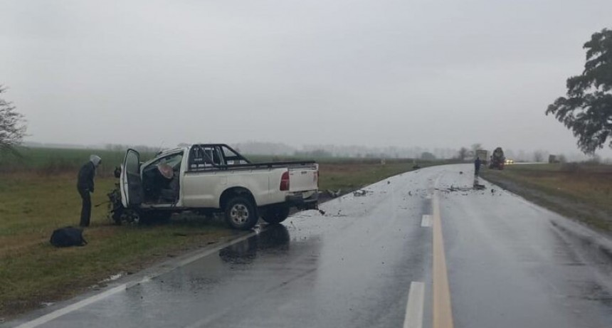 Ruta 5: Fuerte impacto entre una camioneta y un camión