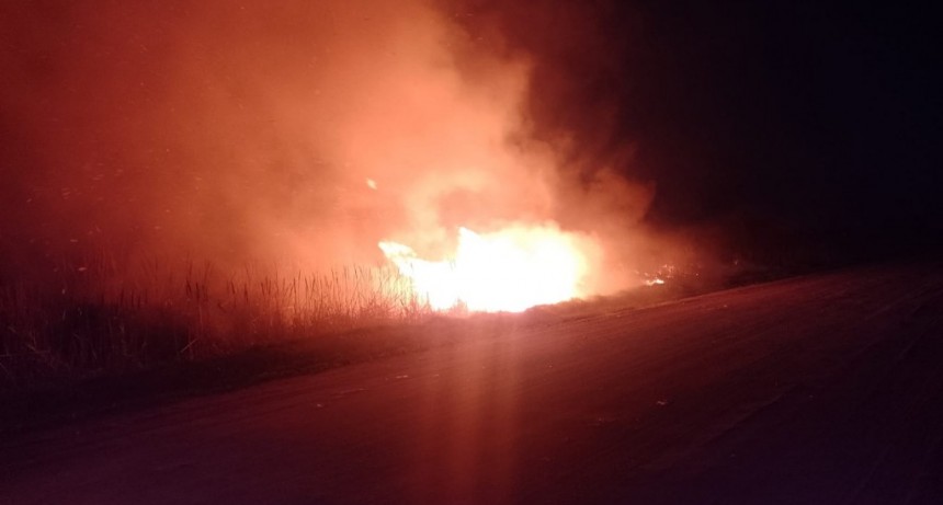 Bomberos Voluntarios acudió a un incendio este viernes