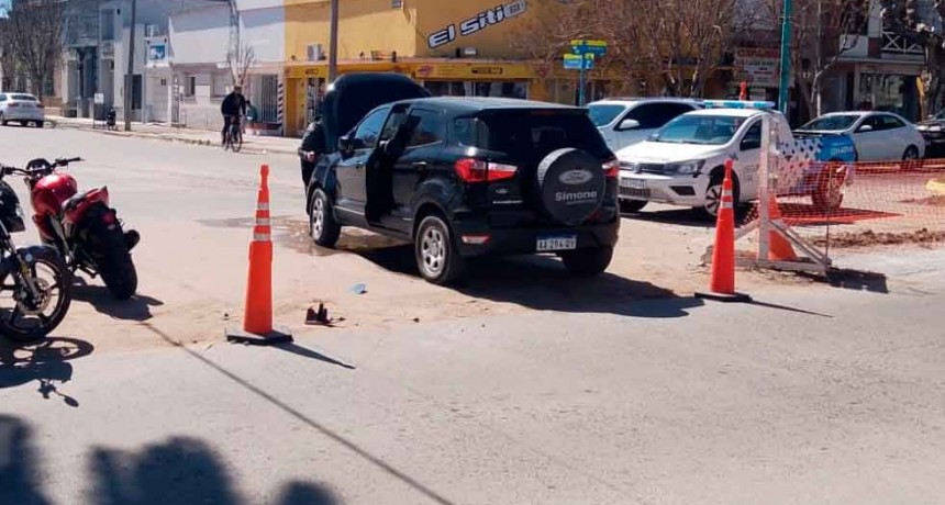 Colisión leve en avenida San Martín y Olavarría