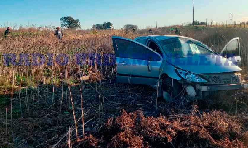 Urdampilleta: Despiste de un auto en ruta 65