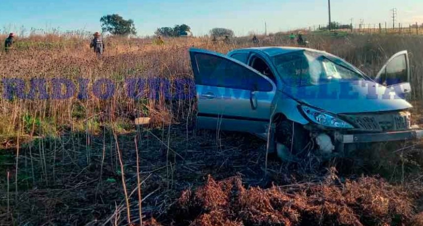 Urdampilleta: Despiste de un auto en ruta 65