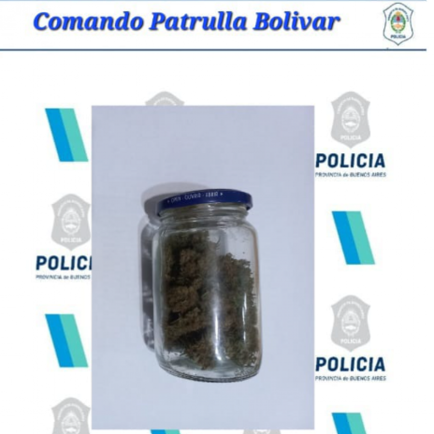 El Comando de Patrulla Urbano, demoró a una persona por infracción a la Ley de Drogas
