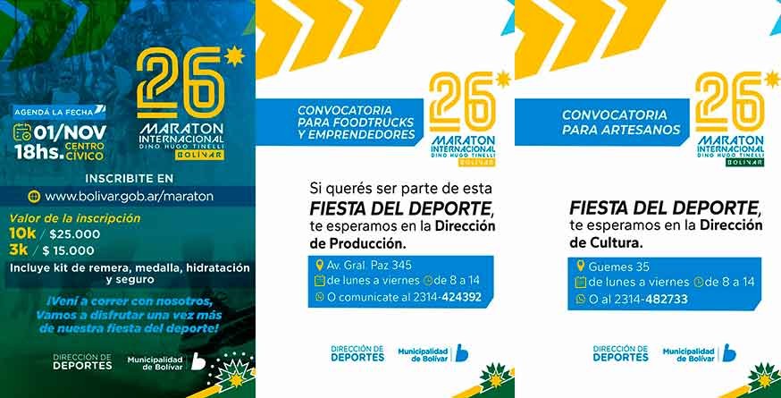 Ya está abierta la inscripción para la 26° Maratón Dino Hugo Tinelli