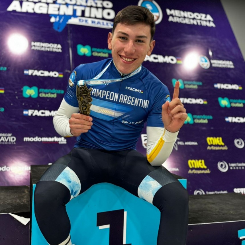 Bruno González: Campeón por partida doble en Mendoza,  y se prepara para el Sudamericano