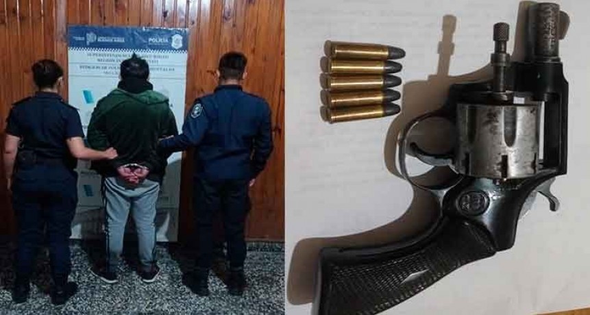 Informe oficial de la Policía Departamental de Seguridad Bolívar: Fue aprehendido a un hombre portando un arma de fuego, tras un siniestro vial