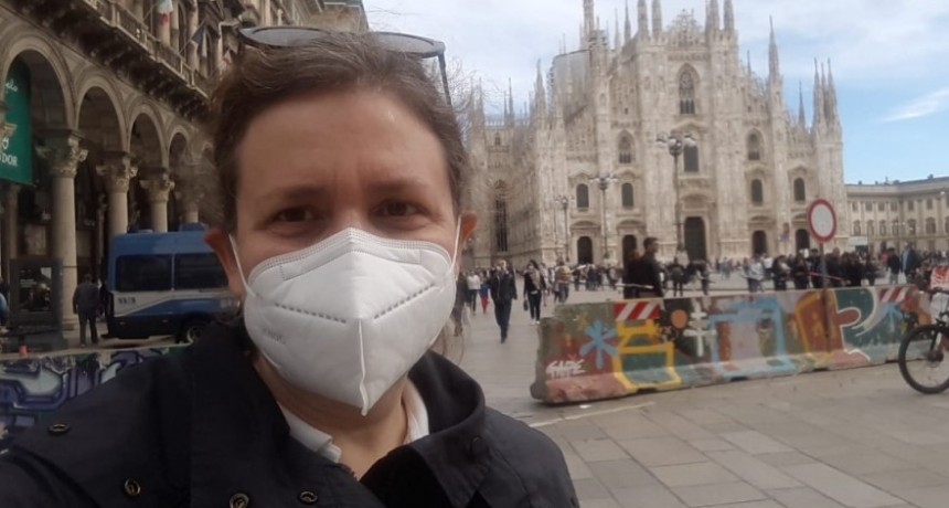  Adriana Virgilio: “En Italia volvimos a las medidas iniciales y básicas como la distancia,  barbijo, alcohol y lavado de manos”