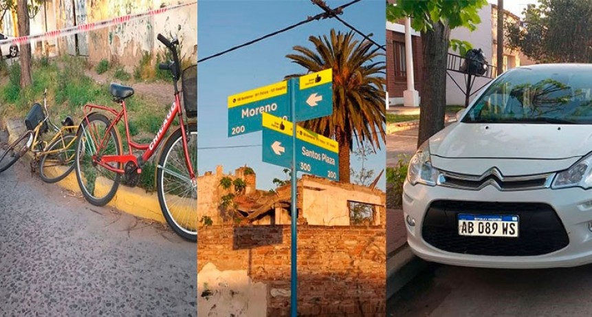 Colisión entre conductoras de dos bicicletas y un auto