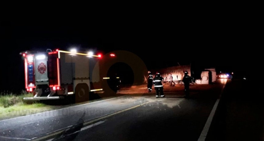 Jorge García: “Se trabajó en devolver el camión a su posición y en la limpieza de la ruta”