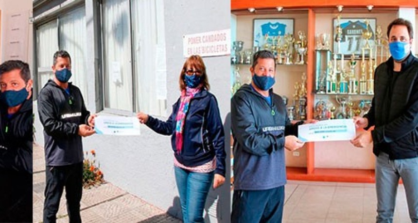 Secretaría de Deportes: entrega de aportes a los clubes