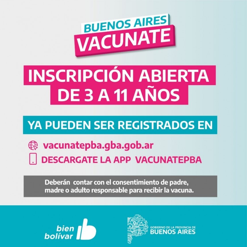 La Administración Nacional de Medicamentos, Alimentos y Tecnología Médica (ANMAT) ya autorizó la vacunación de niños y niñas de 3 a 11 años
