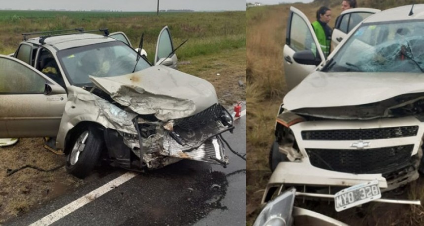 Fuerte impacto entre dos automóviles en Ruta 226 km 426 dejo como saldo un fallecido