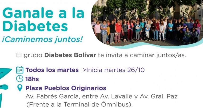 Comienzan las caminatas preventivas contra la diabetes