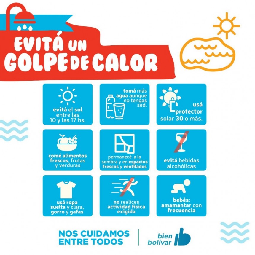 Ante las altas temperaturas; la municipalidad brinda recomendaciones para evitar golpes de calor