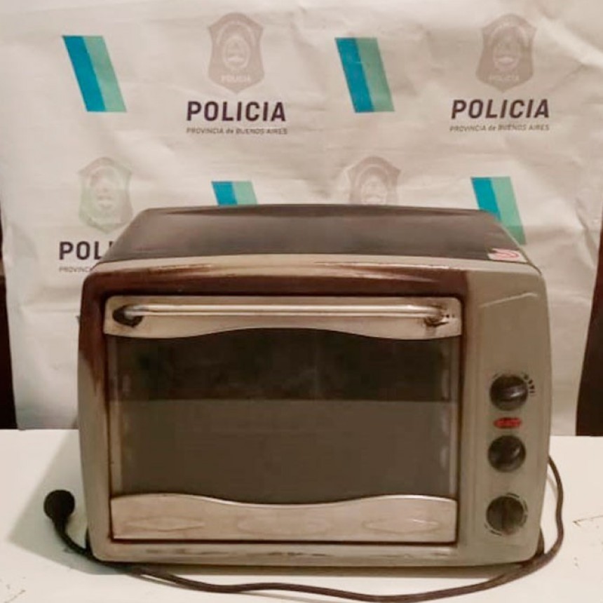 Tras el robo a la familia Elizari-Ibáñez, perpetrado en la noche del viernes 30 de septiembre, la Policía recuperó un Horno Eléctrico