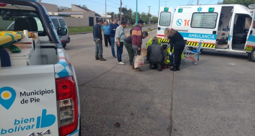 Una mujer fue trasladada por prevención al Hospital Capredoni, tras una colisión