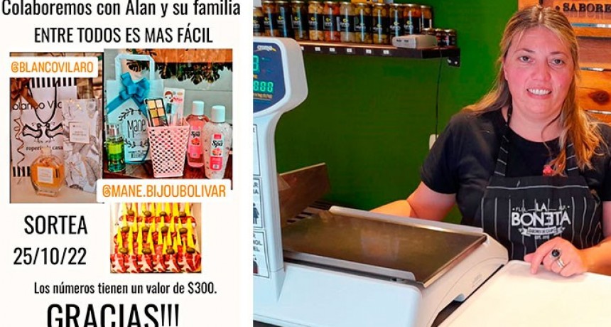 Natalia Gomenza impulsa una campaña solidaria para ayudar a Alan Díaz y su familia, tras el grave accidente ocurrido el domingo en ruta 65 y 205