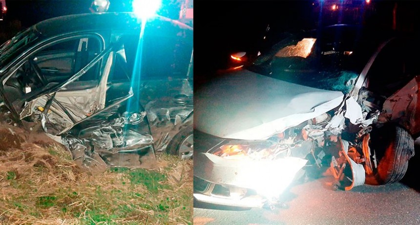 Ruta 65: Impacto fronto-lateral entre dos veh&iacute;culos