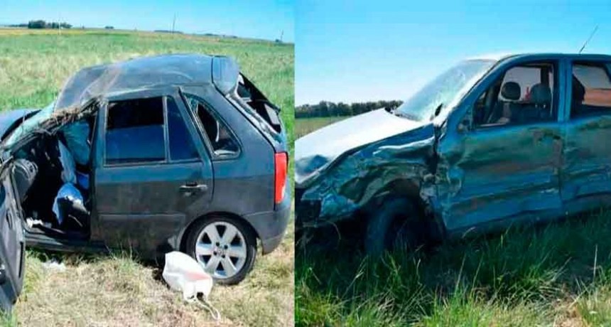 Un Bombero de la Policía involucrado en un choque a 20 kilómetros de Olavarría, en el otro vehículo viajaban dos bolivarenses