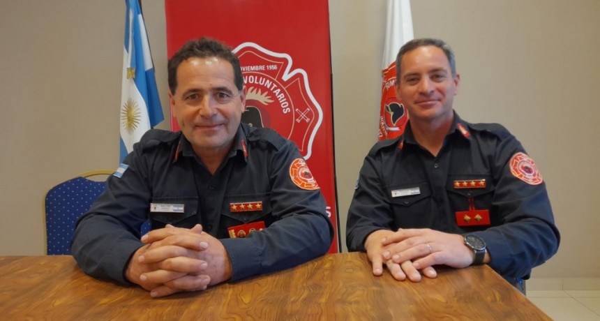 Jorge García y Alejandro Bersani dieron detalles de las salidas que han realizado Bomberos Voluntarios en estos 10 días de octubre