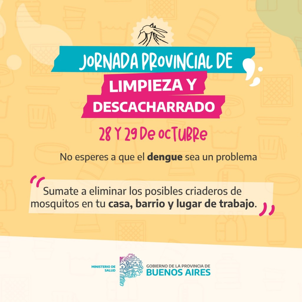 Prevención del dengue: La Provincia realiza jornadas de descacharrado en todos los municipios