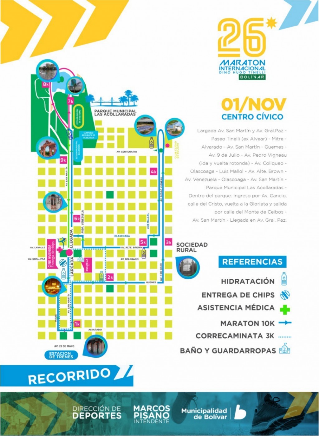 Bolívar se prepara para la 26° Edición de la Maratón Internacional “Dino Hugo Tinelli”