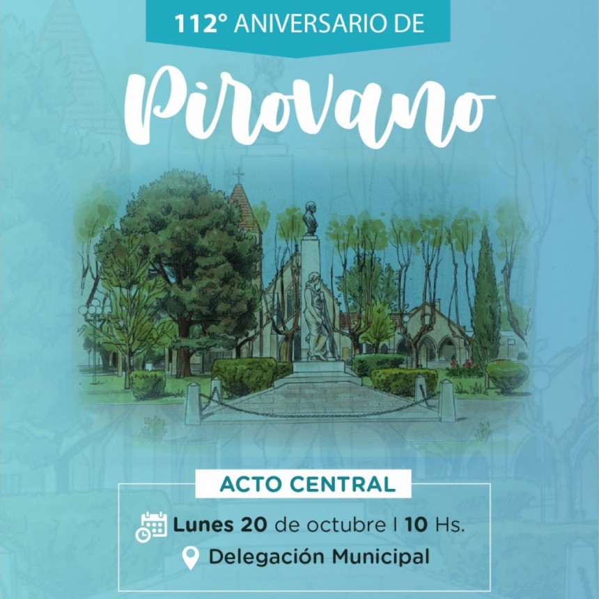 Pirovano celebra su 112° aniversario