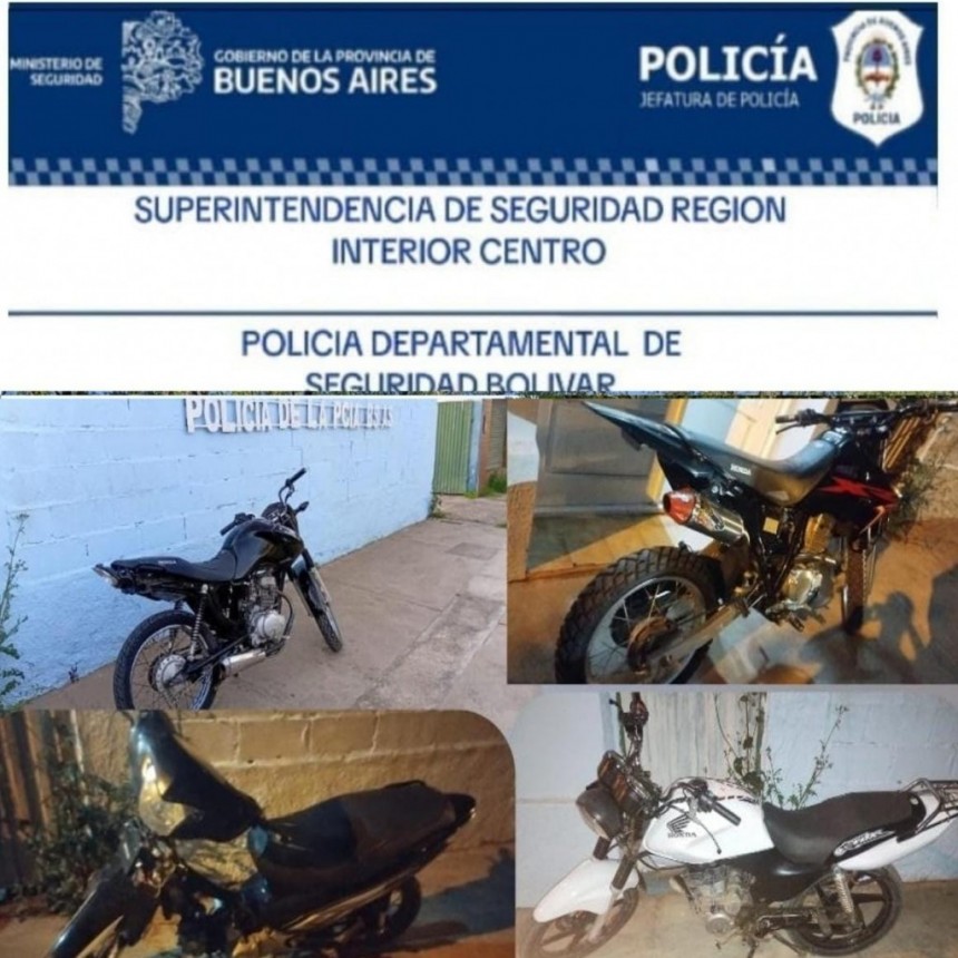 Se desarrollaron Operativos para evitar las “picadas” y controles de tránsito en Bolívar, Pirovano y Urdampilleta