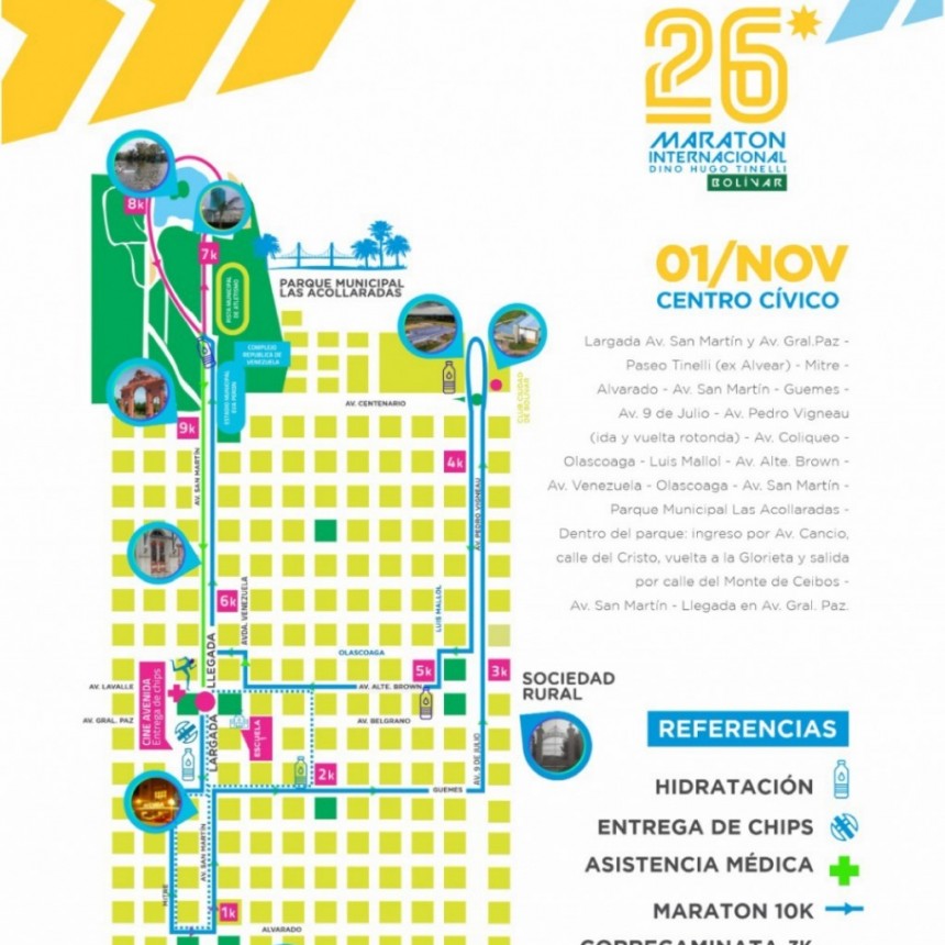 Bolívar se prepara para la 26° Edición de la Maratón Internacional “Dino Hugo Tinelli”