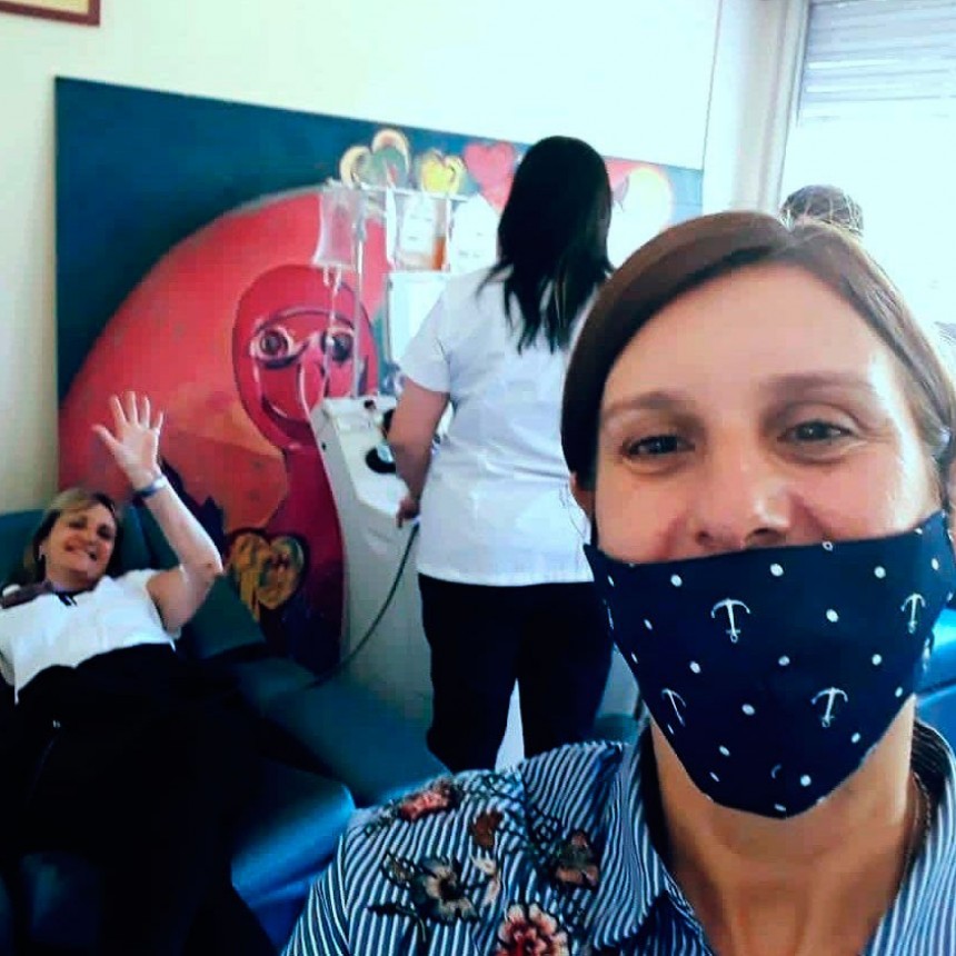 Marcela Esnaola decidió ser donante de plasma