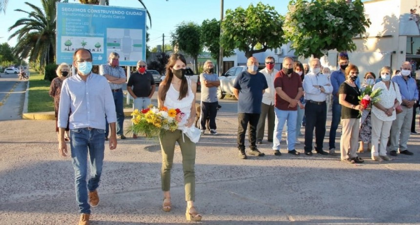 Se recordó a Juan Carlos Bellomo y estuvo presente en el acto el intendente Marcos Pisano