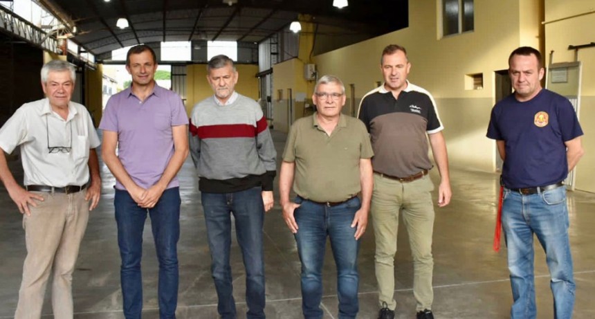 ‘Bali’ Bucca y Gasparini afianzan gestiones a bomberos en Roque Pérez