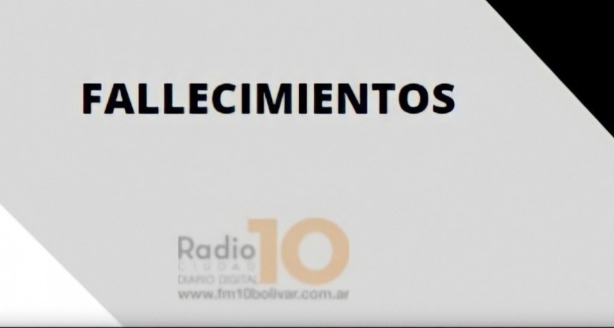 Falleci&oacute; Lidia Mabel Rodr&iacute;guez Vda de Llona