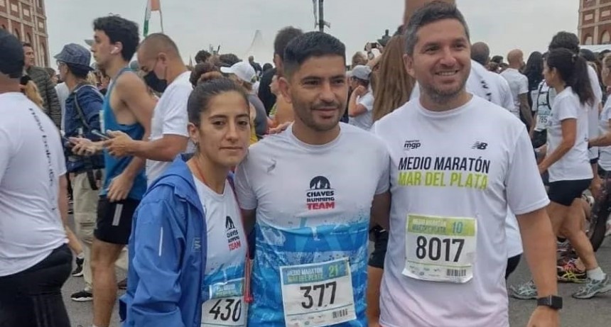 Daiana Salicio compitió en la Media Maratón de Mar del Plata