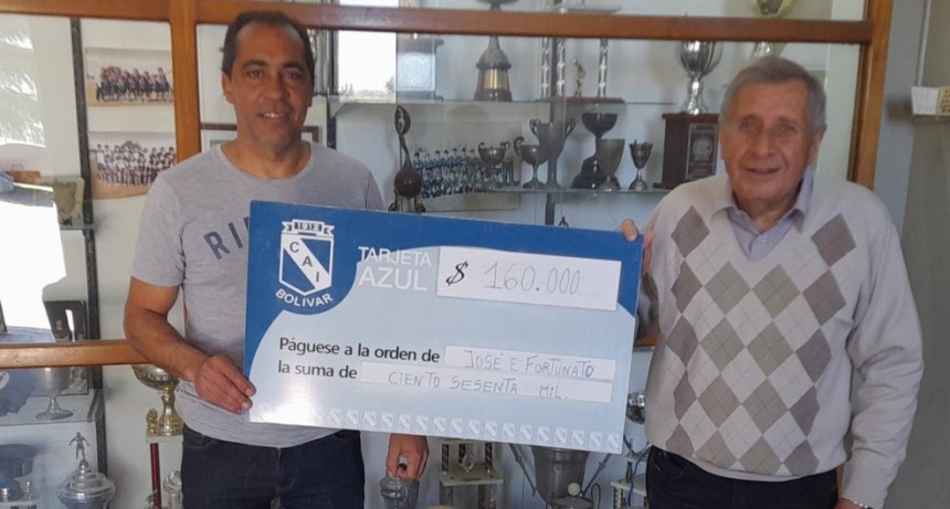 La tarjeta Azul del Club Independiente favoreció a José Fortunato que se lleva 160 mil pesos con el premio mayor