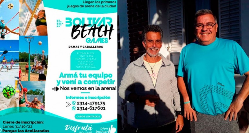 Claudio Garayalde y Javier Cueto: "Estamos organizando los torneos de deportes de playa" 