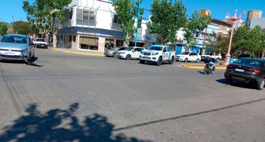 Colisión en avenida San Martín y calle Dorrego