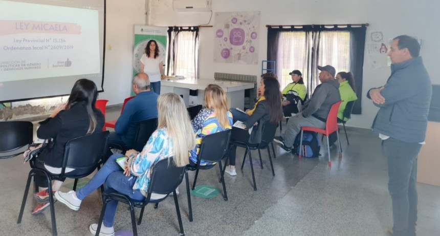  Ley Micaela: el equipo de la Dirección de DD.HH capacita a los y las agentes municipales