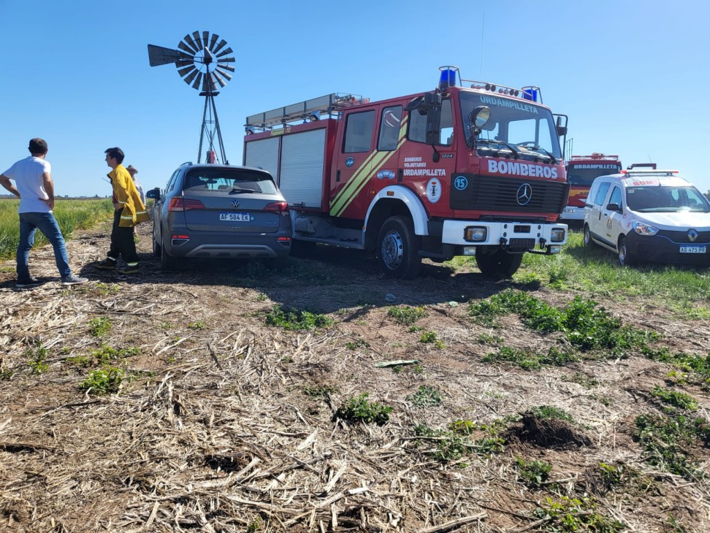 El Intendente Pisano asistió al incendio en inmediaciones de la Unidad 17