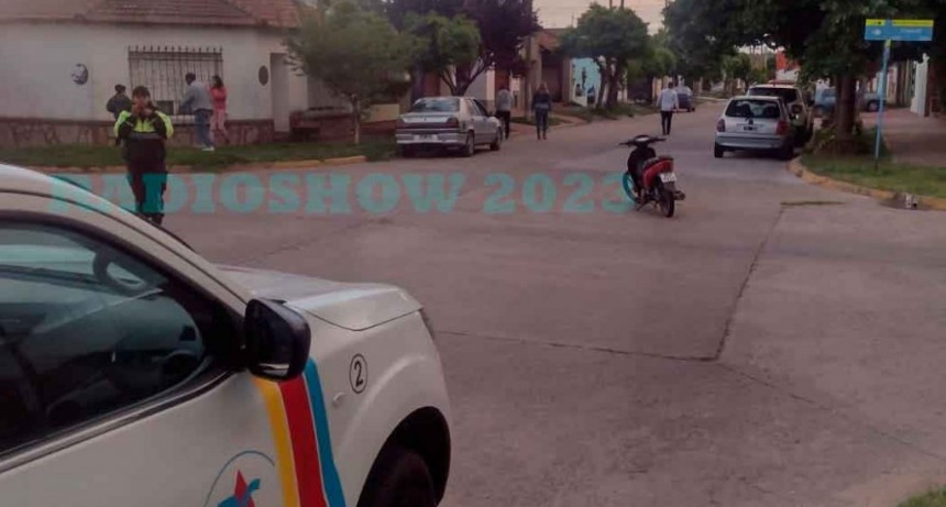 Se registró una colisión entre dos motos